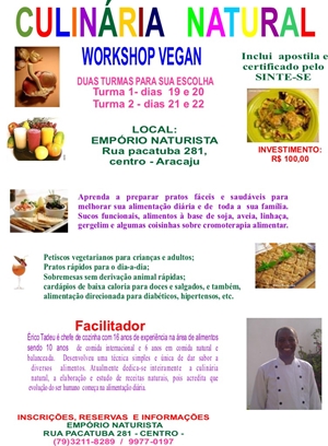 Workshop Culinária Vegan
