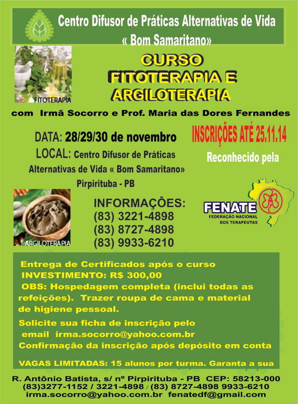 curso de Fitoterapia