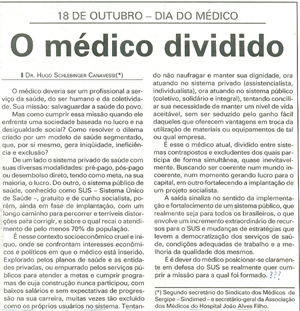 notícia médicos