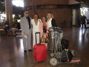 chegando no aeroporto