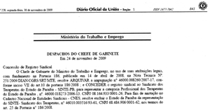 carta sindical
