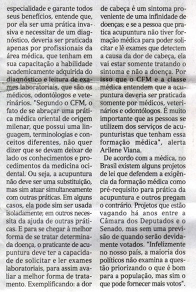 matéria de jornal