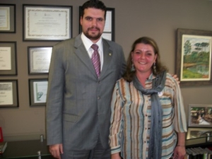 Cristina Nemes e deputado Lupion