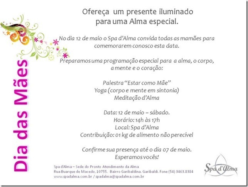 mensagem Dia das Mães