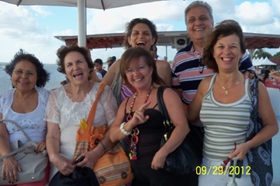 alegria no barco