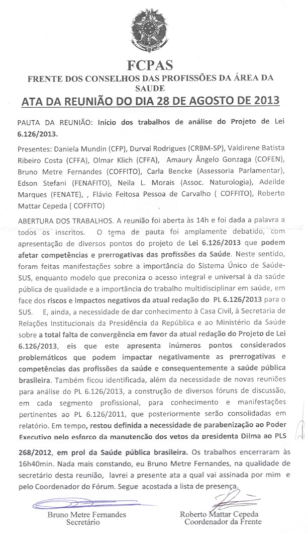 reunião Cofitto