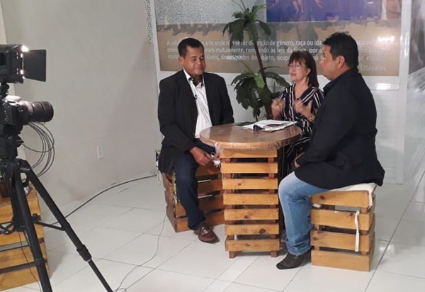 gravação do programa